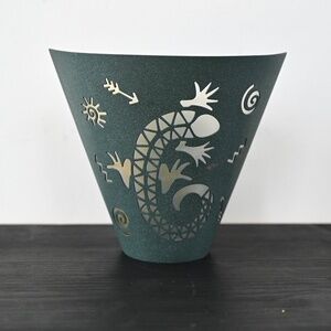 Vintage PartyLite Gecko Wall Sconse | Matte Green Candle Holder